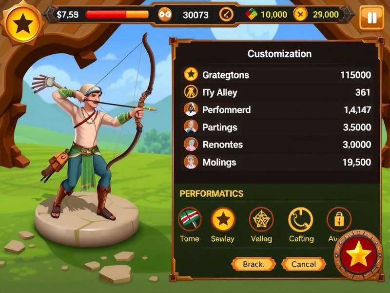 Maharaja Archery Quest character customization options